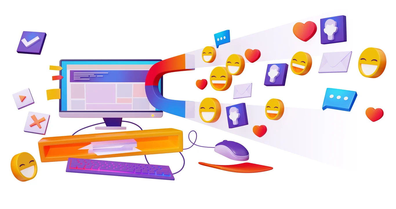 A coordinated collection of marketing assets including social media graphics, email designs, digital ads, sales presentations, campaign creative, and event materials